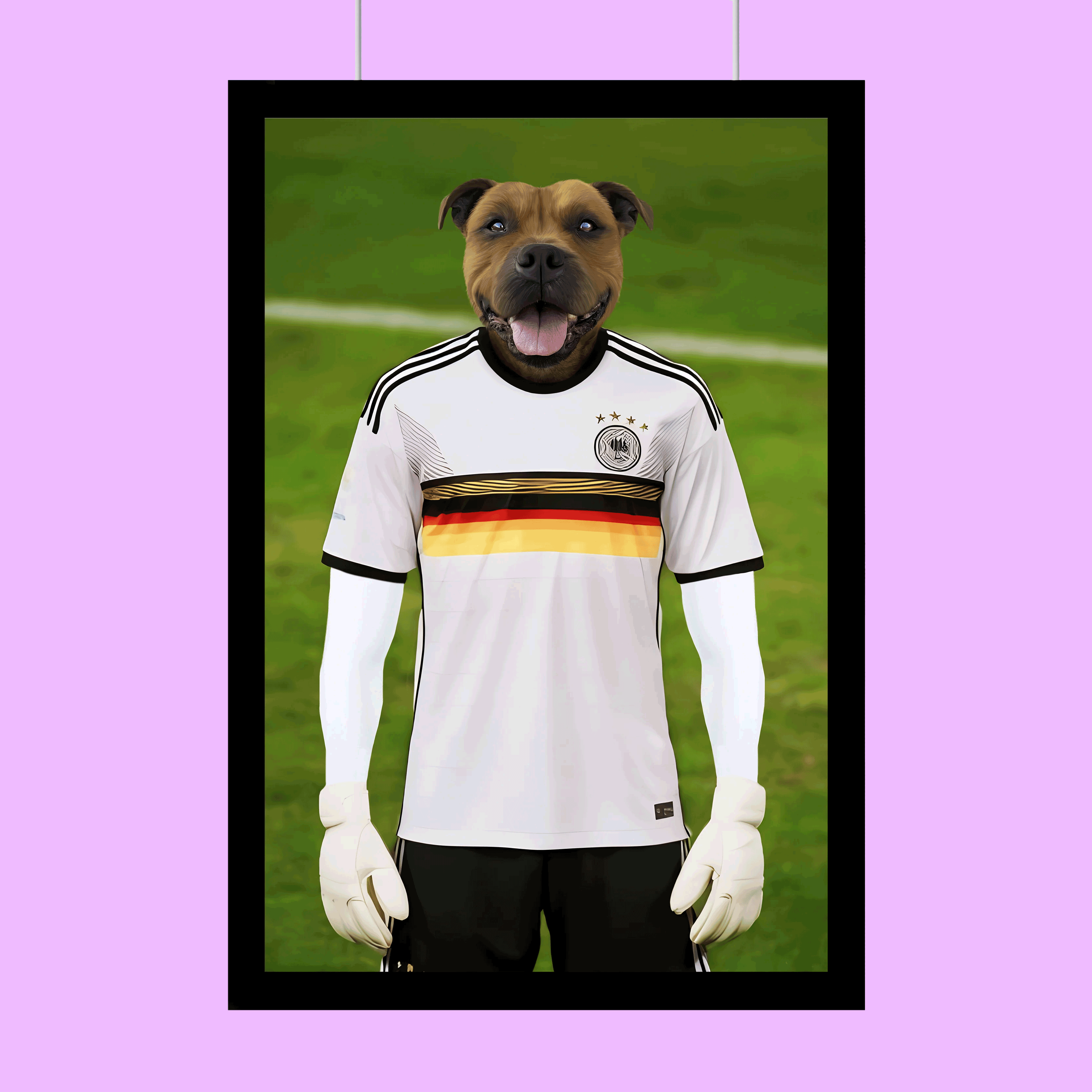 Football Player - Custom Pet Portrait
